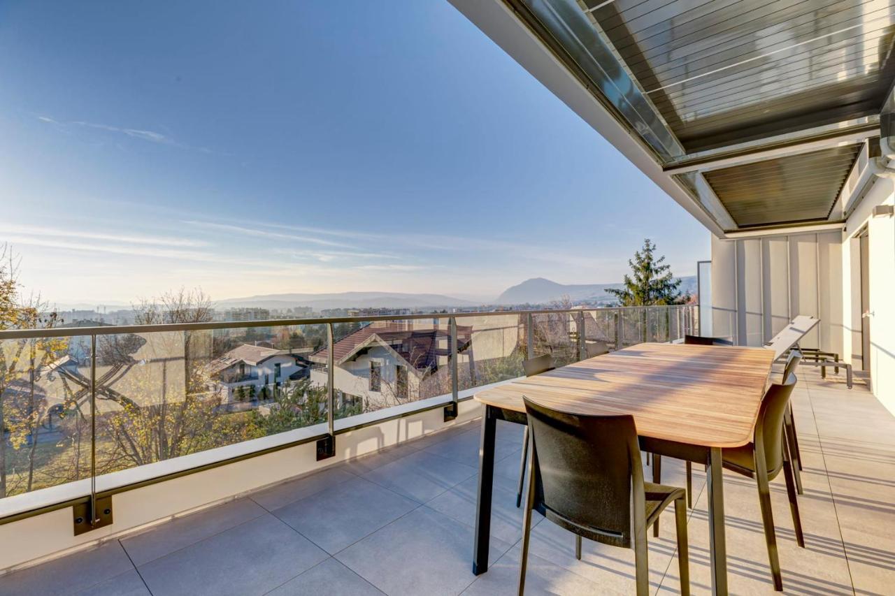 Serenity - 3 Bedroom Top Floor Apartment Parking & Lake View Terrace Annecy Exterior photo