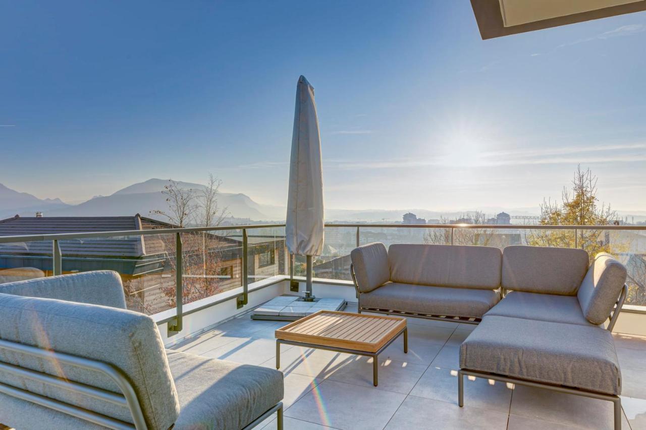 Serenity - 3 Bedroom Top Floor Apartment Parking & Lake View Terrace Annecy Exterior photo